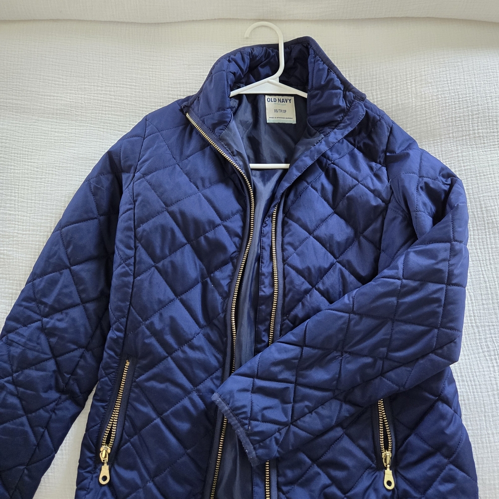 Old Navy Women's Navy Quilted Puffer Jacket